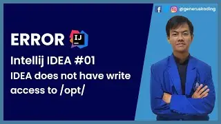 Error: Intellij IDEA #1 - IDEA does not have write access ⁄opt⁄