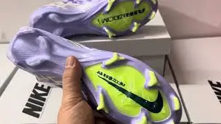Nike Air Zoom Mercurial Superfly 10 Elite FG Firm Ground Soccer Cleats - Purple/Yellow/White