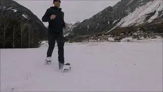 Snowshoe running test / The Superlights  by CARBON SNOWSHOES / test raquettes &agrave; neige en carbone