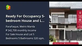 Ready For Occupancy 5-bedroom House and Lot For Sale in BF Homes, Paranaque City