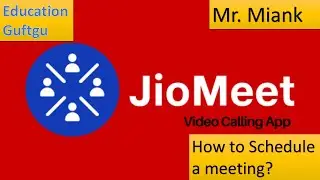 How we can set schedule in JioMeet App
