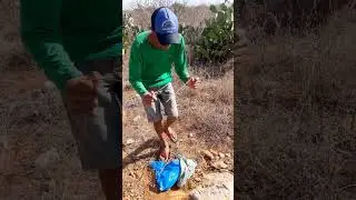 marcação de poço artesiano região de Irecê tanquinho do Lapão proprietário gordo marcador neném