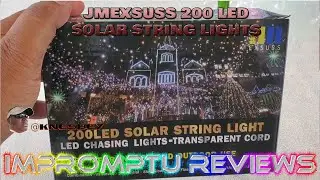 JMEXSUSS 200 LED 75 FT SOLAR STRING LIGHTS