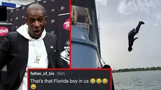 Deion Sanders Friend Warren Sapp Insane Backflip From The Cruise 🫨 😂 Coach Prime Heartfelt Words For