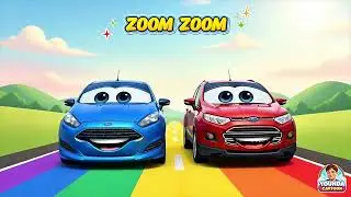 Baby Car Song for Toddlers | Broom Broom Kids Vehicle Song