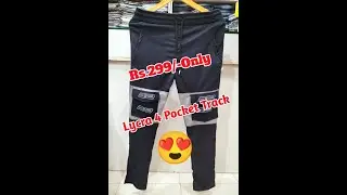 #trending Lycra 4 Pocket Track Pants @ Rs.299/-Only
