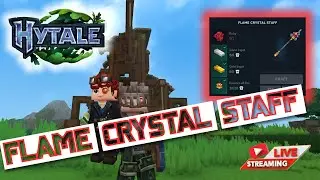 🔴 LIVE - Becoming Powerful In Hytale With The Flame Crystal Staff  | Hytale