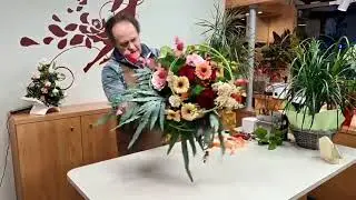 Creare un elegante bouquet a spirale di flower design con il midollino - Fiorista Bandera