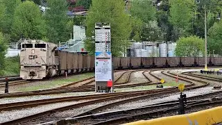 CP VETERAN ACU, 6 CN & CP TRAINS, EMD SD60's X3, SD75I X2, and HUGE M354 Mixed Freight
