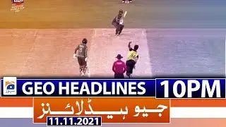 Geo Headlines 10 PM | T20 World Cup 2021, Pakistan vs Australia Semi-Final | 11th November 2021