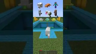 Creeper Pit Trap: Mob Survival Test! 🧨☠️ #minecraft #shorts