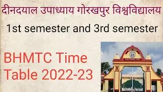 BHMTC 1st semester and 3rd semester practical time table 2022 #ddu