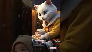 Snowy Adventure:A Cat,A Baby, and A Heartwarming Journey!🐱❄️💫&rdquo; #viralshort #shorts #funny #views