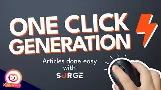 Generate a Full-Length Article in a Single Click