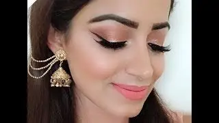 Easy Glam Peach EID Makeup Look (HINDI)Deepti Ghai Sharma