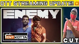Enemy Movie Tamil OTT Streaming Update! #Tentkotta #Enemyfilm @CinematicUniverseTeluguSubscribe😉