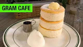 Fluffy Souffle Pancakes at Gram Cafe