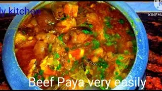 Beef Paya Recipe | Buffalo leg Recipe | how to cook buffalo leg | Ranga (Buffalo) ko leg kasari ban.