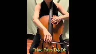 Triad Pairs(11 semitones apart), D&Db,  3 Octaves. 