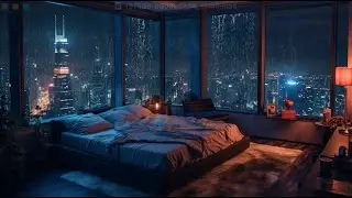 midnight city rain 🌃 dark ambient lofi | late night calm