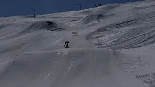 Ski jumps in Risoul 2023 with Antenne Handicap