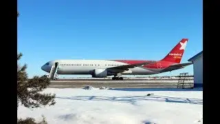PEGAS ✈ Boeing 767-341ER взлёт в Игнатьево ВПП36 (Благовещенск/UHBB)