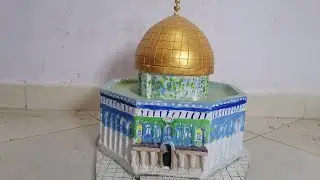 شاهد بناء مجسم مسجد ـالأقصى القدس بالجبص ...ـــ