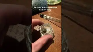 Just made some homemade hash from my keef ￼super easy to do