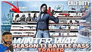 SEASON 13 OFFICIAL BATTLE PASS TRAILER IN CALL OF DUTY MOBILE COD MOBILE CODM
