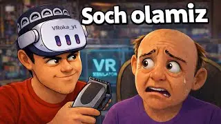Sartarosh bo&lsquo;lish oson emas 😅 | Barbershop Simulator VR |