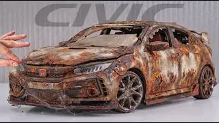 Incredible Transformation! Restoration Abandoned Honda CIVIC Type R - Most Demanded Project 🔥