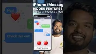 ఈ Words Type చేస్తే iPhone లో Crazy Animations వస్తాయి! 🎉🔥#youtubeshorts #shorts  #telugu