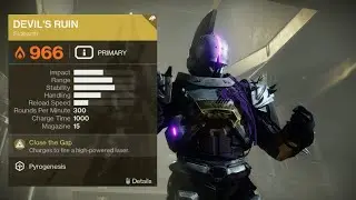 Devil's Ruin Exotic Sidearm Quick Guide (Destiny 2)