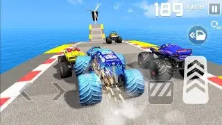 🔥 Monster Truck Mega Jump Challenge | High Speed Ramp Racing Madness 🚛💨