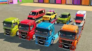 🚑Epic Police Car & Ambulance Transport in FS22! | Emergency Vehicle Simulator | Farming Simulator 22