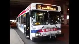 SEPTA Route 115: 2003 New Flyer D40LF #5651 Exhaust Pipe Audio!