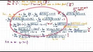 3e - MA2 - asymptote oblique d’une fonction irrationnelle