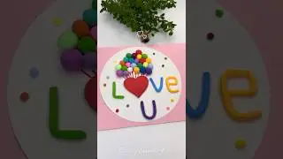 DIY Clay Cute Gift Card #easyvibeart #creativeclayideas #diycrafts #diy #claycraft