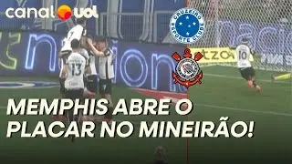 GOL DO CORINTHIANS! MEMPHIS APROVEITA PASSE DE YURI ALBERTO E FAZ O PRIMEIRO GOL NO MINEIR&Atilde;O!