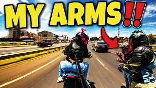 Her Arms Are Shaking After The First Ride On A Superbike!?