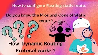 Advantage and Disadvantage of Static route and How Dynamic Routing Protocols works