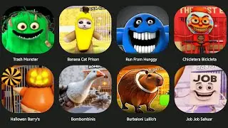 JOB JOB SAHUAR,BANANA CAT PRISON,TRASH MONSTER,CHICLETERA BICICLETA,HALLOWEEN BARRY'S,BOMBOBINIS...