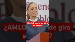 Sheinbaum responde si AMLO saldr&aacute; de gira para promocionar su pr&oacute;ximo libro #Short