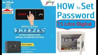 How To Operate Godrej Nx Pro Digital Home Safety Locker | 15 Litre Electronic Safe | Password Set ?