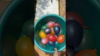 Experiment: Dropping colorful water balloons from a height
