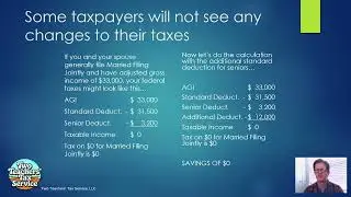 Increased Standard Deduction for Seniors - Changes for 2025