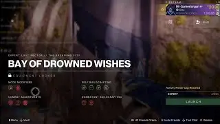 Destiny 2 Lost Sector Dreaming City Bay of Drowned Wishes Powerlevel 2030
