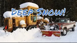 Craziest Snow Storm, Snow Plowing (DEEP SNOW REMOVAL)