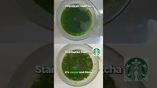 Starbucks Matcha Revealed 😱 #matcha #matchalatte #matchagreentea