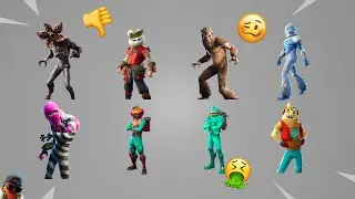 The WORST Fortnite SKINS of ALL TIME